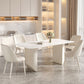 Modern 1/5/6/7 Pieces Furniture Sintered Stone Dining Set in White