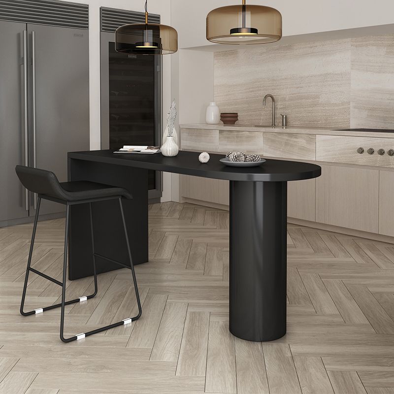 42-inch Height Bar Table Contemporary Wood Top Bar Table, for Living Room Clearhalo 'Bar Furniture' 'Bar Tables' 'bar_tables' 'furn' 'furn_bar_tables' 'Furniture' 'furniture_bar_tables' 'Kitchen & Dining Furniture' 1200x1200_38499010-d5aa-4738-a790-5bfa5ce8f9d4