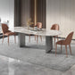 Metal Traditional Luxury Oval Table Sintered Stone Table for Dining Room and Kitchen Clearhalo ' dining_table' 'Dining Tables & Seating' 'Dining Tables' 'furn' 'furn_dining_table' 'Furniture' 'furniture_dining_table' 'Kitchen & Dining Furniture' 'kitchen&dining_furn' 'kitchen' 'kitchen_dining_table' 1200x1200_384ba99d-1a52-4579-b048-225c06b281ad