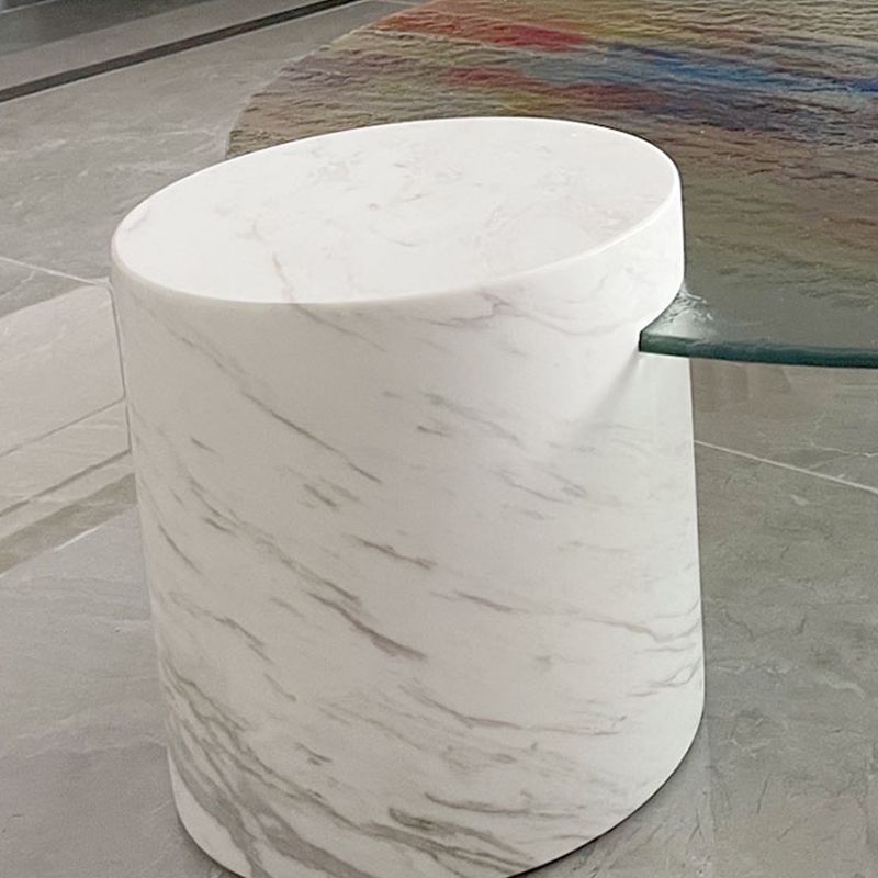 Tropical Round Cocktail Table Glass Pedestal Single Coffee Table Clearhalo 'Coffee & Accent Tables' 'Coffee Tables' 'coffee_tables' 'furn' 'furn_coffee_tables' 'Furniture' 'Living Room Furniture' 1200x1200_384d07d3-49c9-416e-9c21-f9a750acd4c7