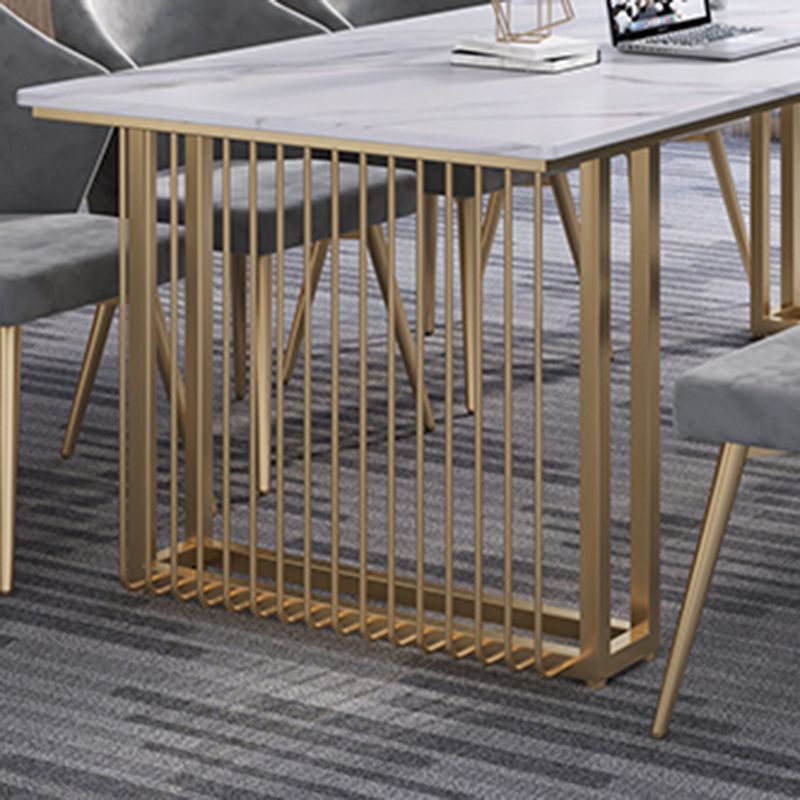 Rectangular Shaped Conference Table Wood Writing Desk in White Clearhalo 'furn' 'furn_office_desk' 'Furniture' 'Office Desks' 'Office Furniture' 'office_desk' 1200x1200_384e11a7-8166-4ee6-8c59-a54314d6dc79