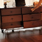 Commode moderne commode coffre en bois massif avec tiroirs 9/6/5