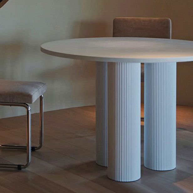 Living Room Contemporary Dining Table Round Dining Table with Pedestal Base Clearhalo 'Dining Tables & Seating' 'Dining Tables' 'dining_table' 'furn' 'furn_dining_table' 'Furniture' 'furniture_dining_table' 'Kitchen & Dining Furniture' 'kitchen' 'kitchen_dining_table' 1200x1200_384ee227-7e0d-441d-94d4-ed9baf60ff0b