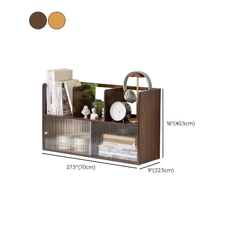 Zeitgenössischer offener Rückenhorizontales Bücherregal Bamboo -Buchhandel für Büro