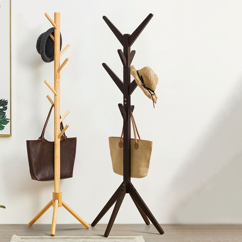 Eigentijdse hal staan ​​houten vrij staande zaalstandaard met haak