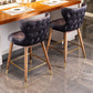 Low Back Dining Stools Bucket Armless Bar Stools with Wood Base Clearhalo 'Bar Furniture' 'Bar Stools' 'bar_stools' 'furn' 'furn_bar_stools' 'Furniture' 'Kitchen & Dining Furniture' 1200x1200_3850cca3-6c5e-410d-b6f3-c0cb80862c92