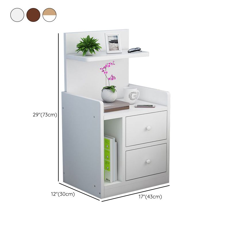 Wooden Bedside Cabinet Modern Style Minimalist Bedside Table with Drawers Clearhalo 'Bedroom Furniture' 'furn' 'furn_night_stand' 'Furniture' 'night_stand' 'Nightstands' 1200x1200_3853ca5d-08cc-43fa-9d7f-f6c4fdbc9de1