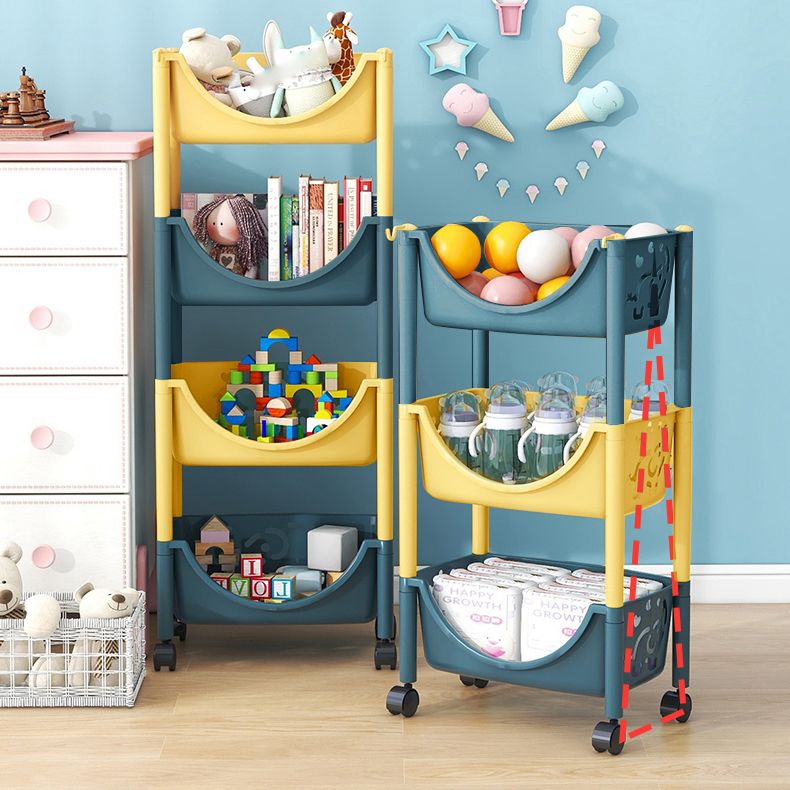 Libreria in stile moderno Etagere Libreria di plastica aperta per la casa