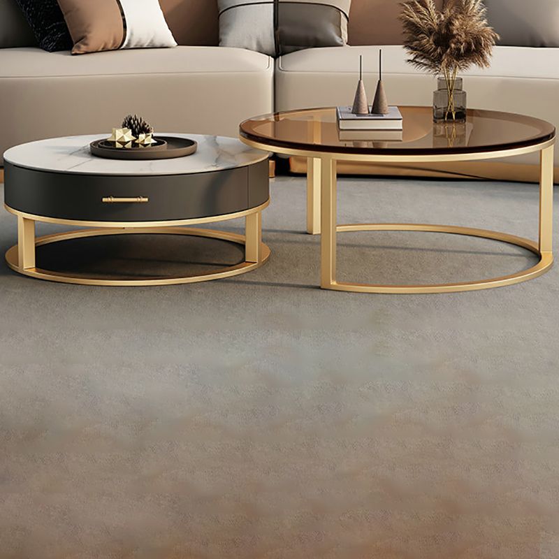 Tavolino in vetro tavolino set tavolo da cocktail con cassetti