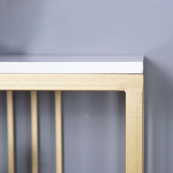 12 Inch Wide Glam Console Table Rectangle Stone Sofa Console Table