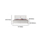 White Contemporary Panel Bed Solid Wood Bed Frame, 44.5" Tall Clearhalo 'Bedroom Furniture' 'Beds' 'furn' 'furn_beds' 'Furniture' 1200x1200_3857f15a-4bf7-49ec-8fa7-192a8cf6b907