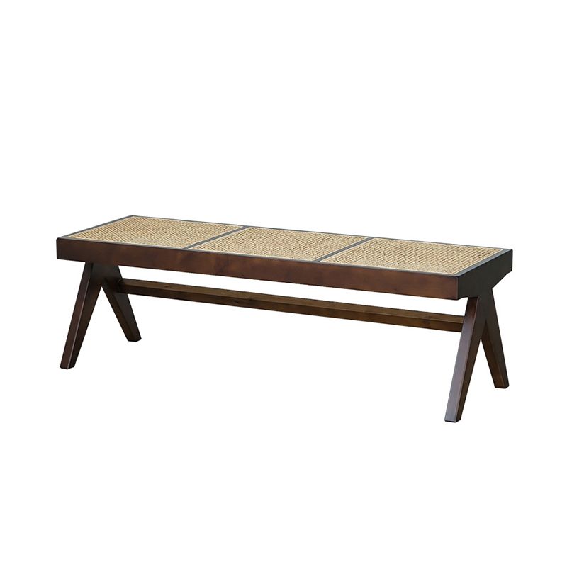 14.82-inch Width Tropical Bench Solid Wood Rectangle Bedroom Seating Bench Clearhalo 'Benches' 'Chairs & Seating' 'furn' 'furn_benches' 'Furniture' 'Living Room Furniture' 1200x1200_385809c5-11f9-4bb7-9aa4-ed34e38dbde6