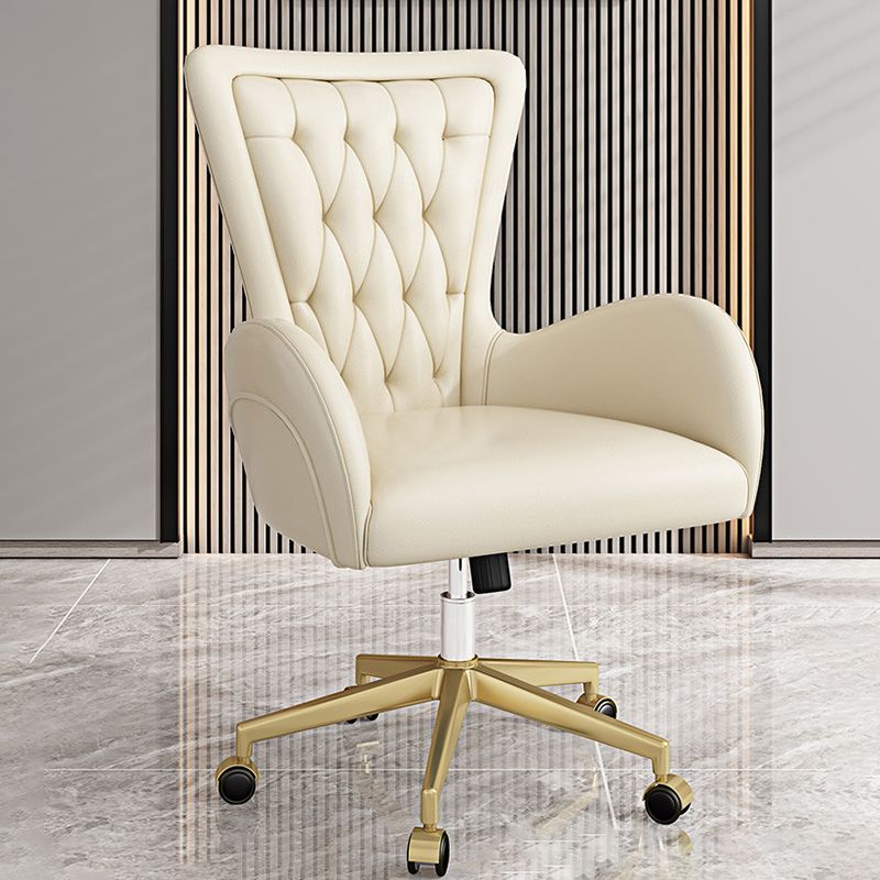 Modern Leather Task Chair Height-adjustable Desk Chair for Office Clearhalo 'furn' 'furn_office_chair' 'Furniture' 'Office Chairs' 'Office Furniture' 'office_chair' 1200x1200_385b7099-a94f-4db6-93ef-eee383ffb685