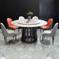 Contemporary Round Stone Table Standard Height Dining Table with Pedestal Base Clearhalo 'Dining Tables & Seating' 'Dining Tables' 'dining_table' 'furn' 'furn_dining_table' 'Furniture' 'furniture_dining_table' 'Kitchen & Dining Furniture' 'kitchen' 'kitchen_dining_table' 1200x1200_385bc71f-e565-4993-b4a8-b2287173973e
