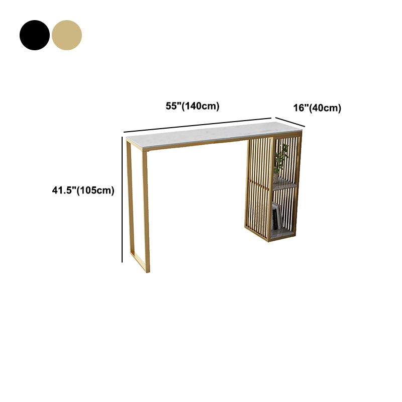 Table à manger en pierre de bar à glamons Glam Table de bar avec double piédestal pour porche de cuisine