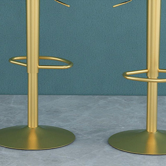 Glam Liftable Backrest Counter Stool Iron Household Bar Stool with Cushion Clearhalo 'Bar Furniture' 'Bar Stools' 'bar_stools' 'furn' 'furn_bar_stools' 'furniture_bar_stools' 'Kitchen & Dining Furniture' 'kitchen&dining_furn' 'kitchen' 'kitchen_furn' Furniture' 1200x1200_385d5483-1497-48ae-9c42-f10ec02b1cf1