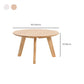 11"H Contemporary Coffee Table Solid Wood Coffee Cocktail Table