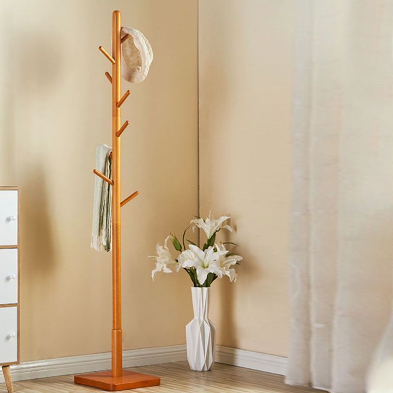 68,9 "albero di sala con gancio di stoccaggio, legno massiccio in legno massimo albero da sala