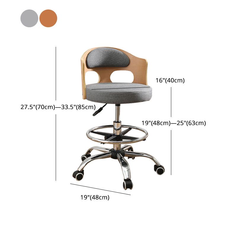 Industrial Style Bar-stool Round Seat with Adjustable Height Barstool for Kitchen Clearhalo 'Bar Furniture' 'Bar Stools' 'bar_stools' 'furn' 'furn_bar_stools' 'furniture_bar_stools' 'Kitchen & Dining Furniture' 'kitchen&dining_furn' 'kitchen' 'kitchen_furn' Furniture' 1200x1200_385fd59f-327e-4f13-a47e-070aaeaca2d7