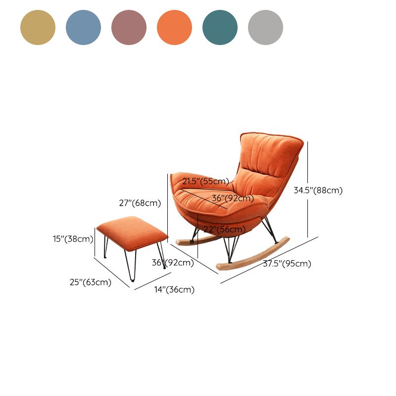 Chaise à bascule de pépinière de style moderne