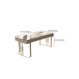 Hedendaagse woningschrijfbureau rechthoekige kantoorbureau met 3 opbergladen