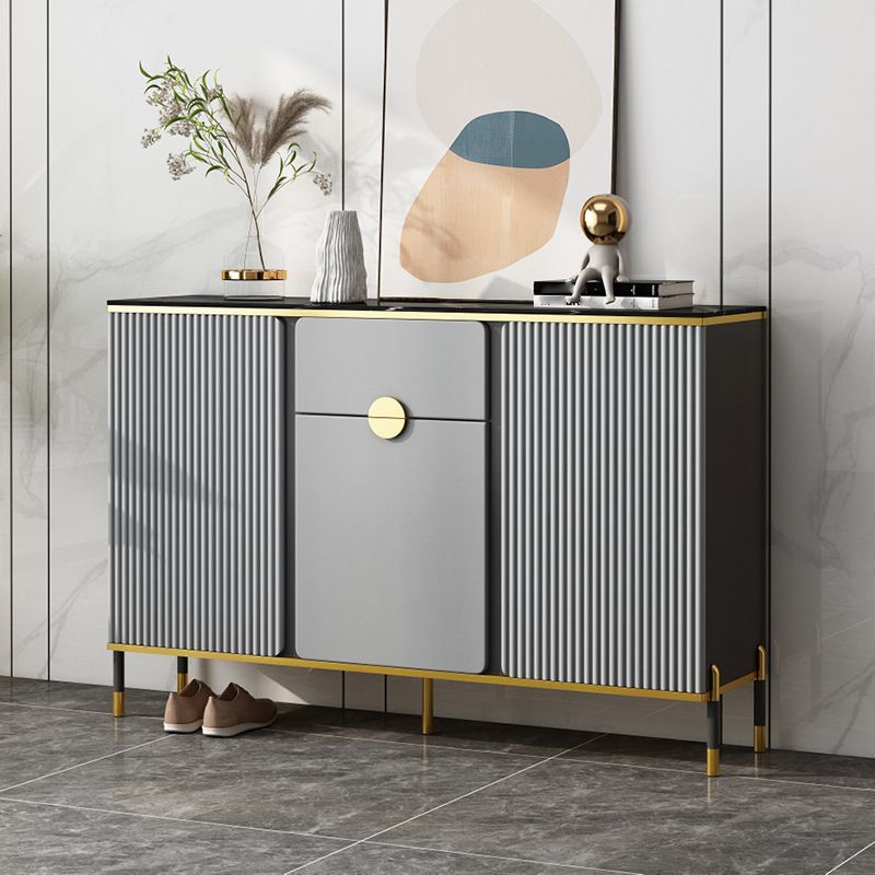 Sideboard Glam Sideboard in legno con porta e cassetto per soggiorno