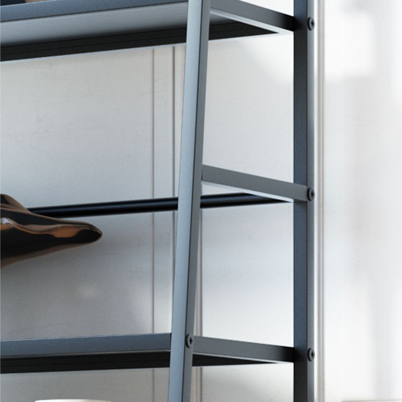 Modern Bookshelf Ladder Metal Open Back Shelf Bookcase with Shelves for Living Room Clearhalo 'Bookcases' 'furn' 'furn_bookcases' 'Furniture' 'Office Furniture' 1200x1200_38640cdd-e928-4a11-aee8-476a761045a5
