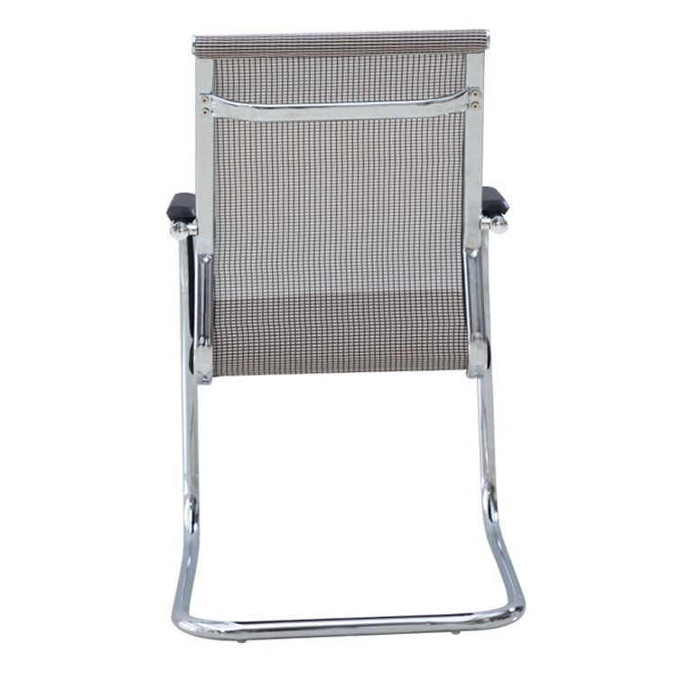 Chaise de bureau à cadre argenté sans fauteuil AirGrid pénible avec respirabilité