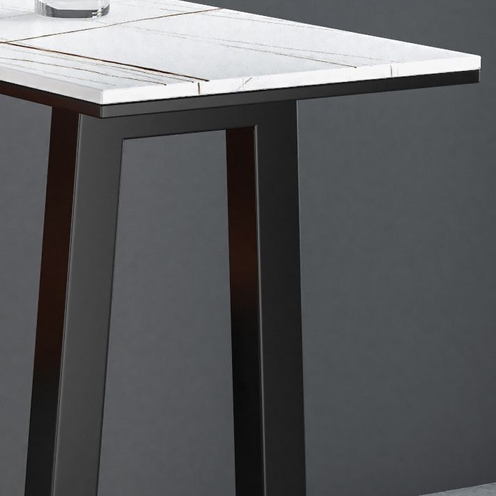 Mesa de barra contemporánea Juego de barra de piedra 1/2/3 PCS Table y taburetes con base de metal