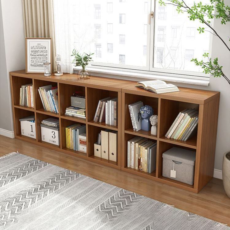 11.81"W Bookshelf Scandinavian Style Closed Back Bookcase for Home and Office