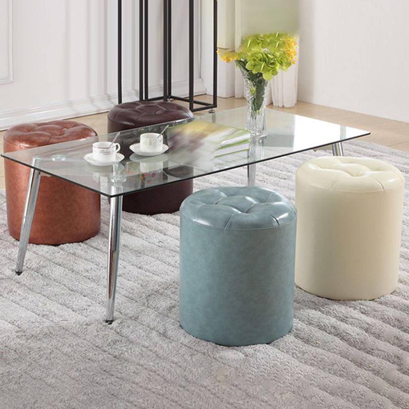 Wine Red Modern Pouf Water Resistant Round Pouf for Drawing Room Clearhalo 'furn' 'furn_ottomans_poufs' 'Furniture' 'Living Room Furniture' 'Ottomans & Poufs' 'ottomans_poufs' 1200x1200_3869eade-ac24-4699-a66b-235f34d0ac3e