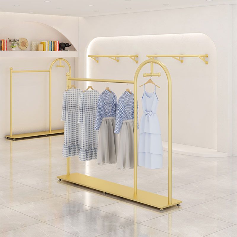 Glam Coat Rack Metal Rails y ganchos enmarcados de metal