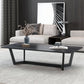 17.7" High Trestle Coffee Table Black Finish Slate Top Cocktail Table Clearhalo 'Coffee & Accent Tables' 'Coffee Tables' 'coffee_tables' 'furn' 'furn_coffee_tables' 'Furniture' 'Living Room Furniture' 1200x1200_386dcafe-2f50-4062-a0ed-fdf605c01d80