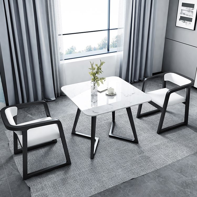 Modern Style White Dining Table Sintered Stone Table with Wooden Base for Home Clearhalo ' dining_table' 'Dining Tables & Seating' 'Dining Tables' 'furn' 'furn_dining_table' 'Furniture' 'furniture_dining_table' 'Kitchen & Dining Furniture' 'kitchen&dining_furn' 'kitchen' 'kitchen_dining_table' 1200x1200_386e9255-fe54-4d6e-926e-8a9ab2aa5ce9