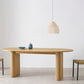 Oval Solid Wood Brown Table Simplicity Double Pedestal Table for Dining Room Clearhalo ' dining_table' 'Dining Tables & Seating' 'Dining Tables' 'furn' 'furn_dining_table' 'Furniture' 'furniture_dining_table' 'Kitchen & Dining Furniture' 'kitchen&dining_furn' 'kitchen' 'kitchen_dining_table' 1200x1200_386eb65f-a0ef-4e98-b25b-e9a68b693602