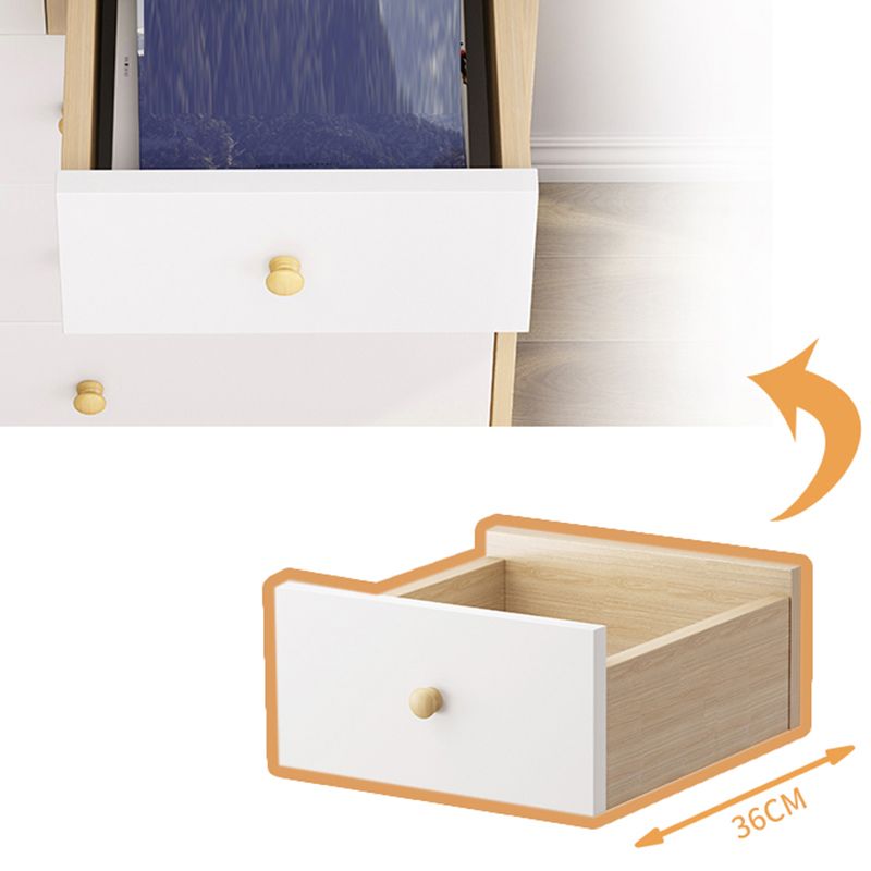 Cofre de almacenamiento de madera ultra moderna de 14.82 pulgadas de ancho de almacenamiento de almacenamiento