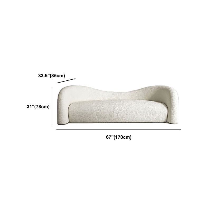 リビングルームのためにタイトな背中を持つ現代の湾曲したソファの傾斜腕ソファ