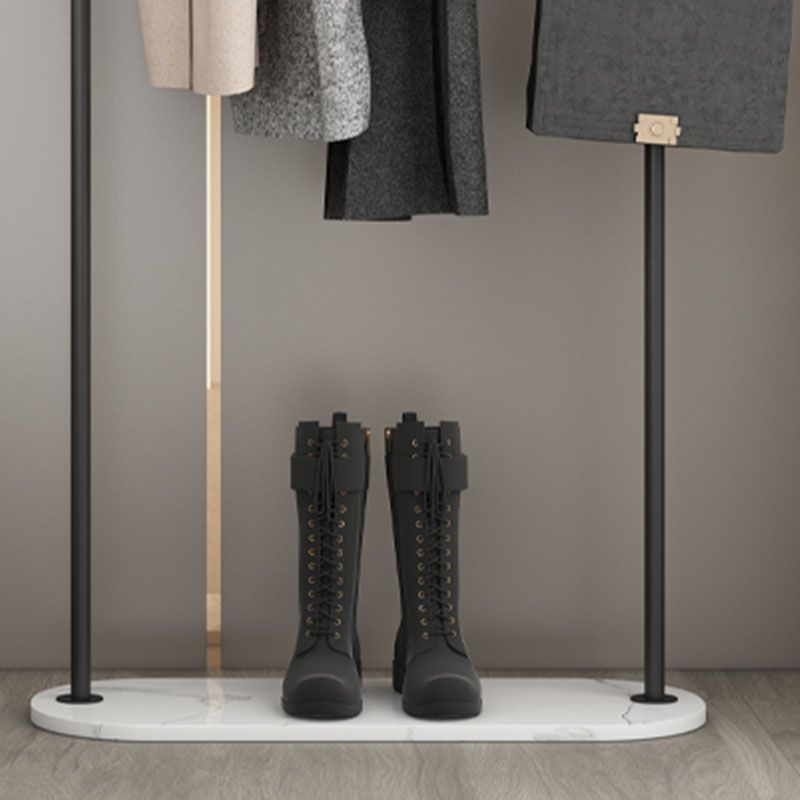 Gorgeous Metal Clothes Hanger Double Coat Hooks Coat Rack with Marble Bottom Clearhalo 'Entry & Mudroom Furniture' 'furn' 'furn_hall_tree_coat_racks' 'Furniture' 'Hall Trees & Coat Racks' 'hall_tree_coat_racks' 1200x1200_38719f52-86e0-4217-8919-5a684e79a1b7