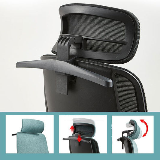 Contemporary Arm Chair Adjustable Seat Height Pillow Included Office Chair Clearhalo 'furn' 'furn_office_chair' 'Furniture' 'Office Chairs' 'Office Furniture' 'office_chair' 1200x1200_3872353c-14e2-4f52-b2cd-0df3687f4c18