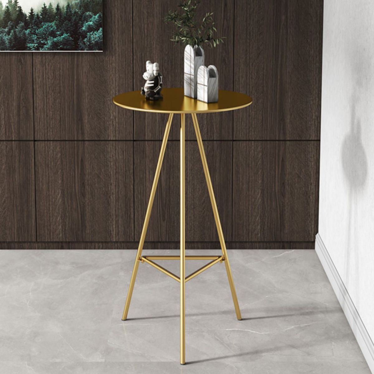 Glam 1/2/3/4 stukken Round Bar Table Set vaste tabel Teller ingesteld voor eetkamer