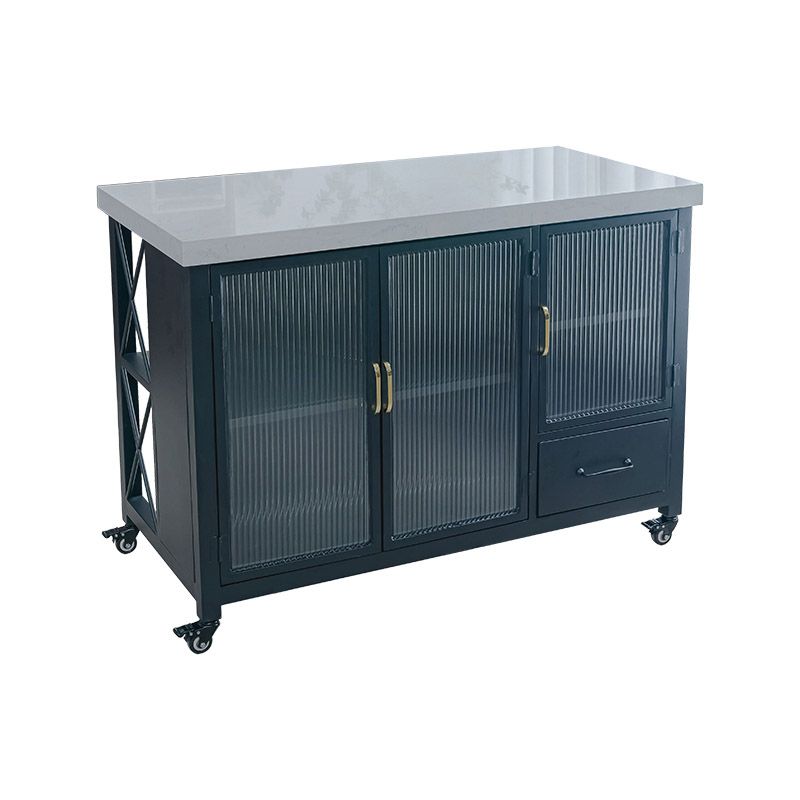 Moderno tavolo rettangolare tavolo rotolare sala da pranzo carrello da cucina