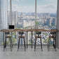 Pine Wood Bar Dining Table Industrial Bar Table with Sled Base for Balcony Clearhalo 'Bar Furniture' 'Bar Tables' 'bar_tables' 'furn' 'furn_bar_tables' 'Furniture' 'furniture_bar_tables' 'Kitchen & Dining Furniture' 1200x1200_3875f3af-689c-4b68-bcc2-5d601f37bdae