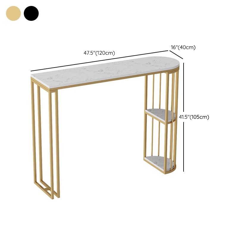 White Marble Bar Dining Table Glam Double Pedestal Bar Height Table Clearhalo 'Bar Furniture' 'Bar Tables' 'bar_tables' 'furn' 'furn_bar_tables' 'Furniture' 'Kitchen & Dining Furniture' 1200x1200_3877bf8a-59cb-4a3f-9aa6-bd9a452964ad