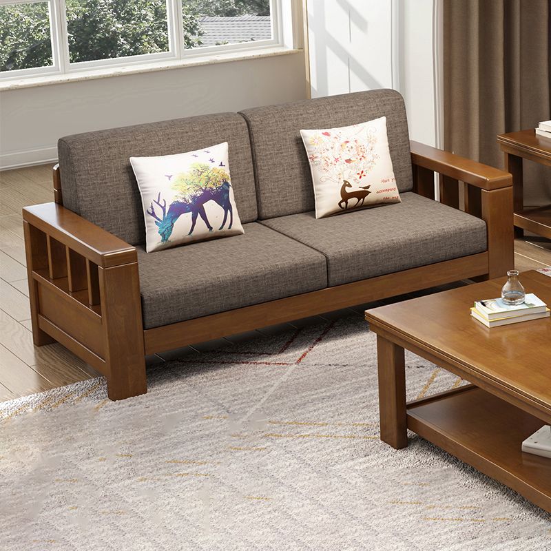 Rubberwood Contemporary Slipcovered Square Arm Sofa for Living Room Clearhalo 'furn' 'furn_sofas' 'Furniture' 'Living Room Furniture' 'Sofa' 'sofas' 1200x1200_38798d24-d262-46d5-812b-0e68e1729103