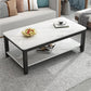 17"H Contemporary Coffee Table Rectangle White Coffee Cocktail Table Clearhalo 'Coffee & Accent Tables' 'Coffee Tables' 'coffee_tables' 'furn' 'furn_coffee_tables' 'Furniture' 'Living Room Furniture' 1200x1200_387a8303-73fa-4f7f-9f50-20387d6e8e53