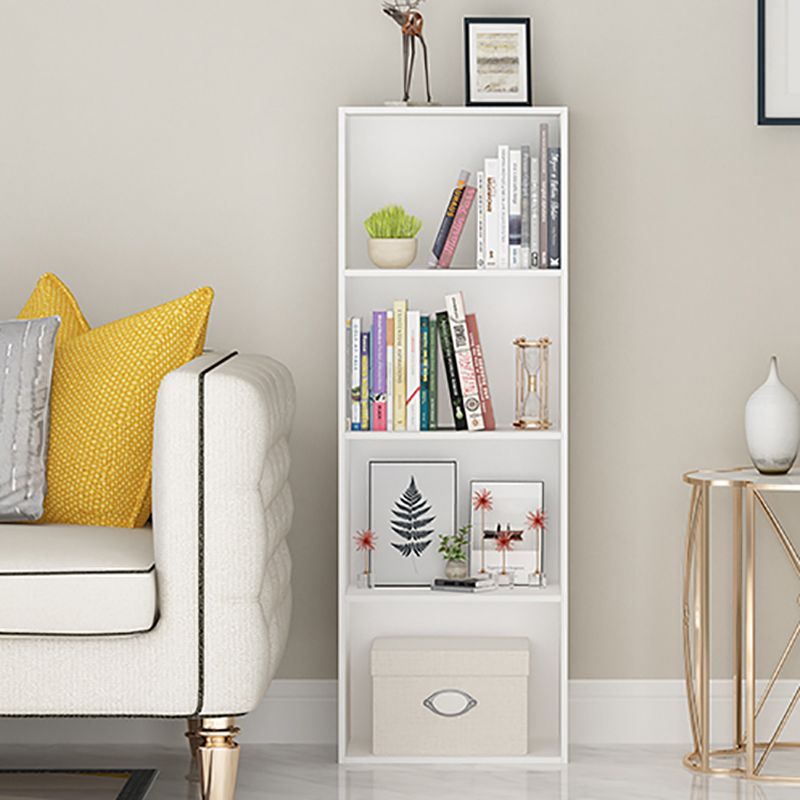 Modern Engineered Wood Bookcase Standard Closed Back Bookshelf