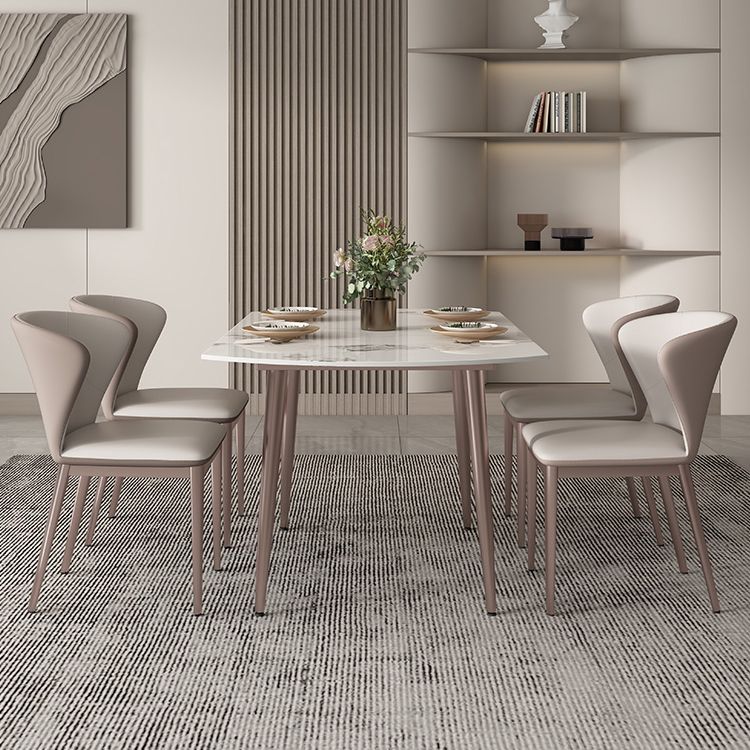 Contemporary 1/2/5/7 Pieces Dining Set Metal Dining Room Set for Small Space Clearhalo 'Dining Room Sets' 'Dining Tables & Seating' 'dining_room_set' 'furn' 'furn_dining_room_set' 'Furniture' 'furniture_dining_room_set' 'Kitchen & Dining Furniture' 1200x1200_387e07fa-2809-4db5-b634-4c52e97d1dbe
