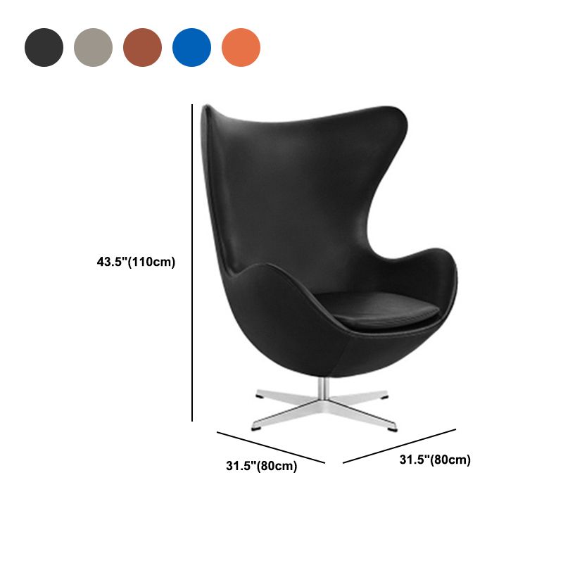 Arms Included Chair Egg Shape Chair for Living Room, 31.49" Wide Clearhalo 'Accent Chairs' 'accent_chairs' 'Chairs & Seating' 'furn' 'furn_accent_chairs' 'Furniture' 'Living Room Furniture' 1200x1200_38801d3c-d482-48d9-aa07-5a136acae380