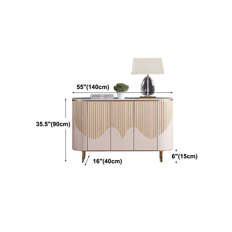 Sideboard a buffet moderni con cassetti in legno ingegnerizzato e deposito per sala da pranzo