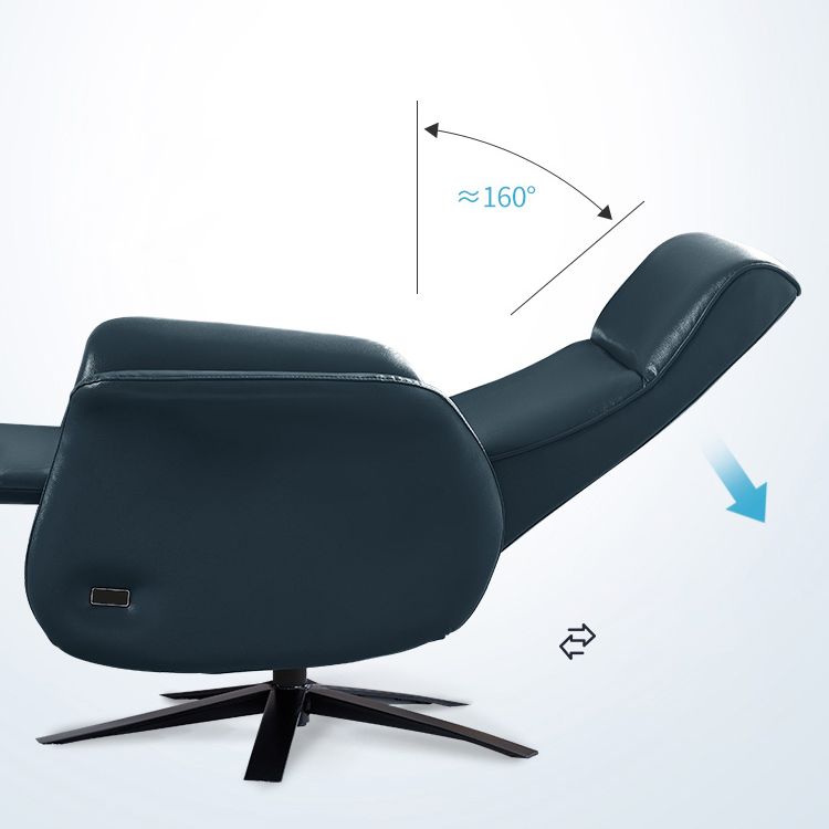 Chaise de bureau à armes rembourrées moderne sans chaise ergonomique en cuir pénible